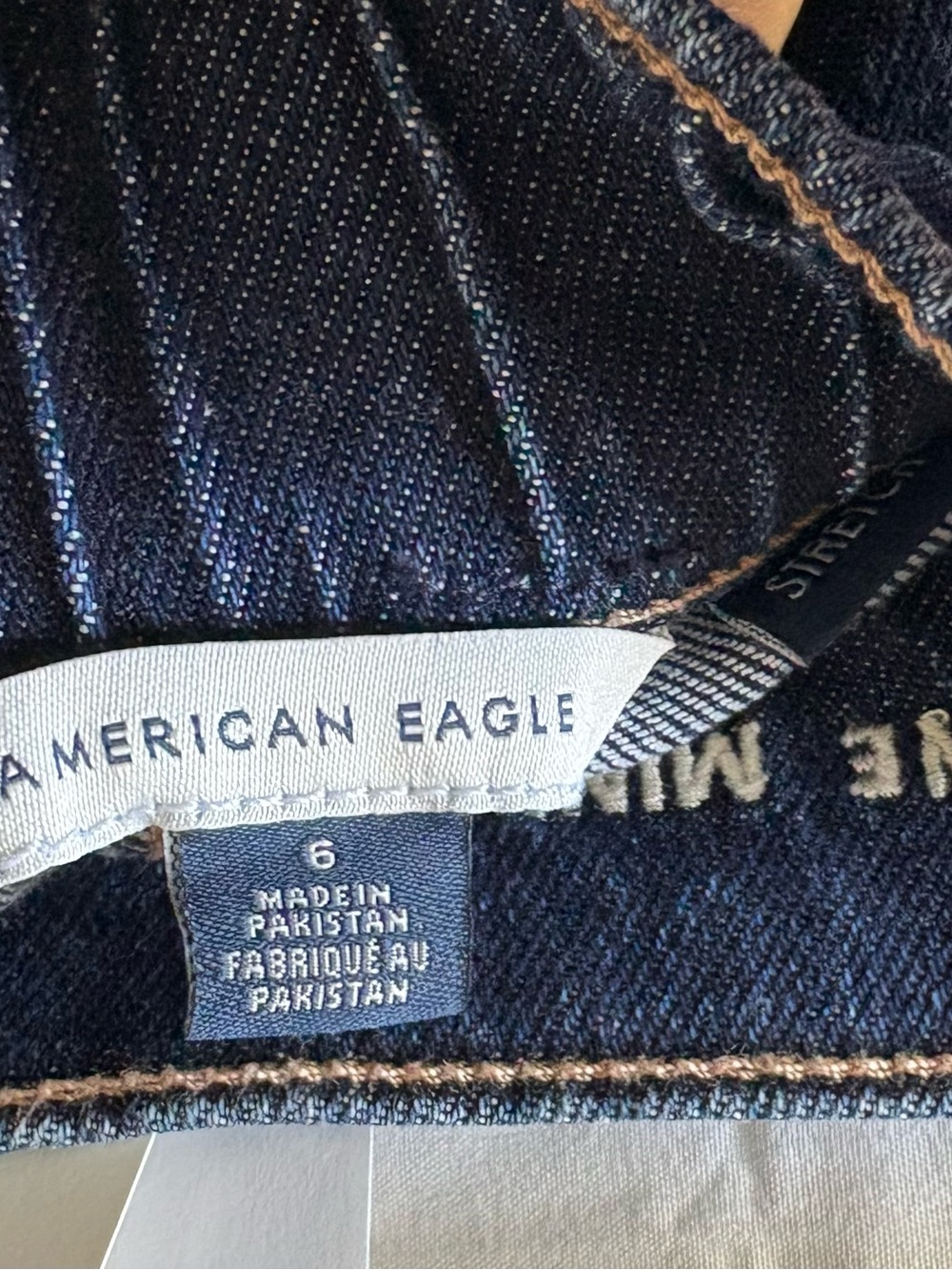 NWT American Eagle Low Rise Button Front A-Line Denim Mini Skirt 6 - Picture 4 of 4